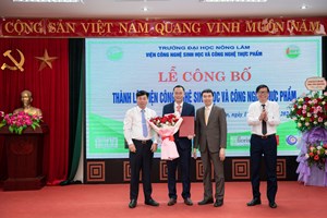 Lễ công bố thành lập Viện Công nghệ Sinh học và Công nghệ Thực phẩm