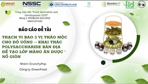 Đội thi CRUNCHYPOP của Viện CNSH-CNTP, trường Đại học Nông Lâm Thái Nguyên xuất sắc thể hiện bản lĩnh tại vòng Bán Cuộc thi Food Innovation and Development 2025 (FID) - "The Future of Food"