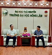 Thúc đẩy hợp tác đào tạo – nghiên cứu quốc tế trong lĩnh vực thực phẩm xanh giữa Viện CNSH - CNTP, Trường Đại học Nông Lâm – ĐH Thái Nguyên và đoàn công tác Học viện Hồng Hà, Trung Quốc