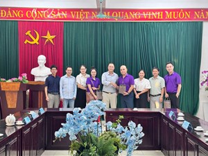 Viện CNSH-CNTP làm việc với Công ty Cổ phần Công nghệ phẩm Ba Đình: thúc đẩy hợp tác nghiên cứu và ứng dụng