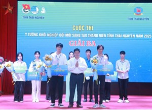 Đội thi Viện CNSH–CNTP ghi dấu ấn tại Chung kết Cuộc thi Ý tưởng khởi nghiệp đổi mới sáng tạo Thanh niên tỉnh Thái Nguyên năm 2025