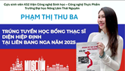 Cựu sinh viên Viện CNSH–CNTP trúng tuyển học bổng Thạc sĩ tại Liên bang Nga