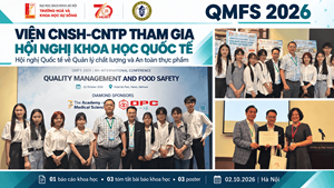 Giảng viên và sinh viên Viện CNSH–CNTP tham gia Hội nghị Quốc tế về Quản lý chất lượng và An toàn thực phẩm năm 2026