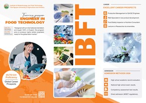 Tuyển sinh 2026 – Kỹ sư công nghệ thực phẩm (học 100% bằng Tiếng Anh)