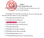 Công nghệ Sinh học – Thực phẩm: những lĩnh vực đào tạo gắn với công nghệ chiến lược quốc gia